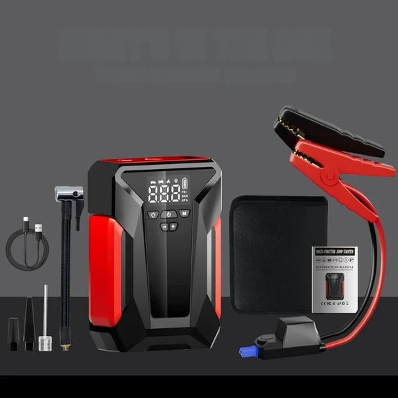 Multi - Functional Car Jump Starter with air compressor 39800mAh 8L - Saif Al Najmi KwAir PumpSaif Al Najmi KwSaif Al Najmi KwMulti - Functional Car Jump Starter with air compressor 39800mAh 8L - Saif Al Najmi Kw